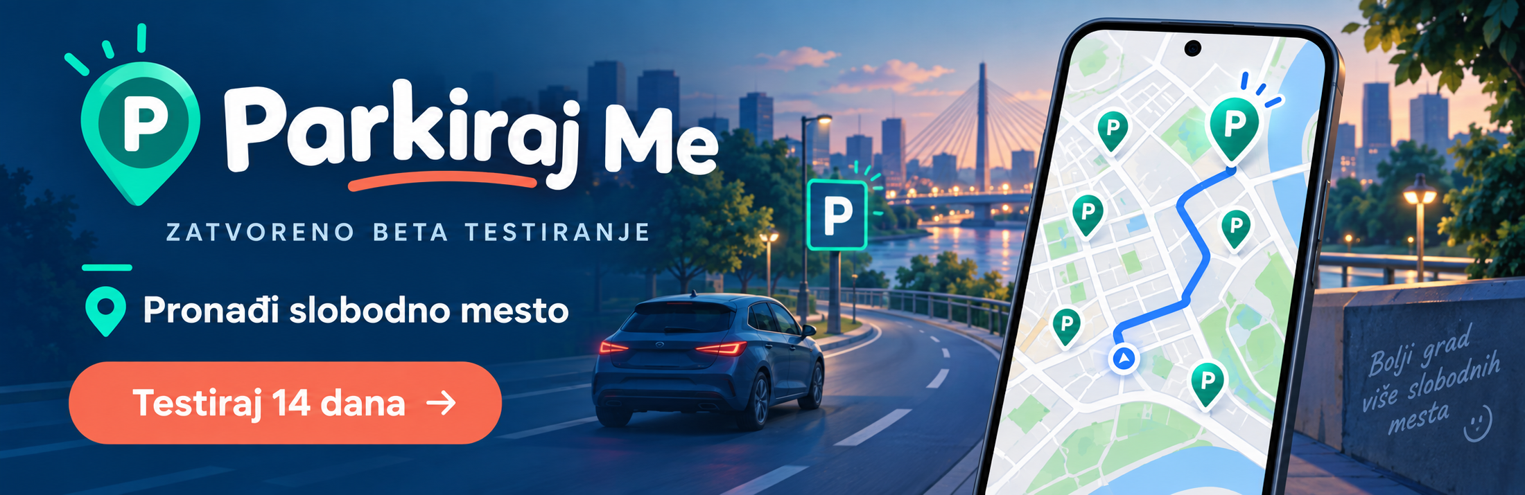 Parkiraj Me: zatvoreno beta testiranje